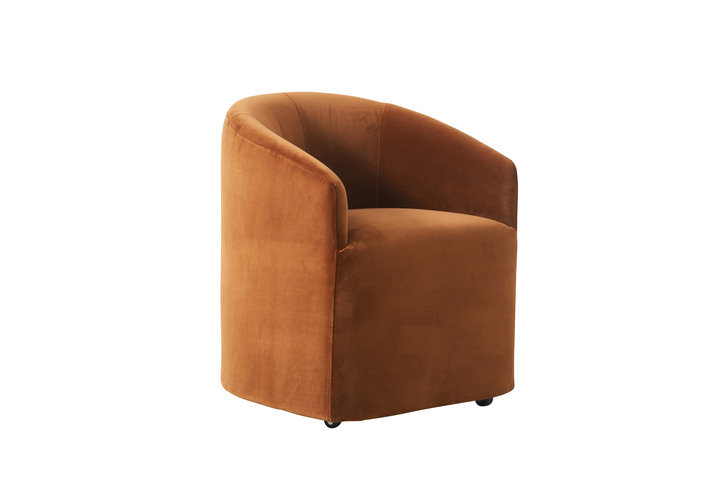 Alto Velvet Ochre Dining Chair by Andrew Martin 