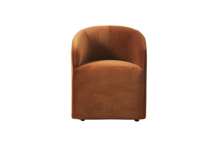 Alto Velvet Ochre Dining Chair by Andrew Martin 