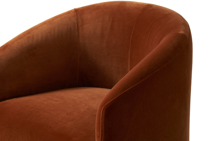 Alto Velvet Ochre Dining Chair by Andrew Martin 
