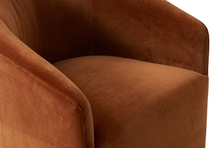 Alto Velvet Ochre Dining Chair by Andrew Martin 