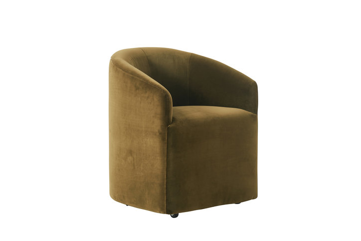Alto Velvet Olive Dining Chair by Andrew Martin 