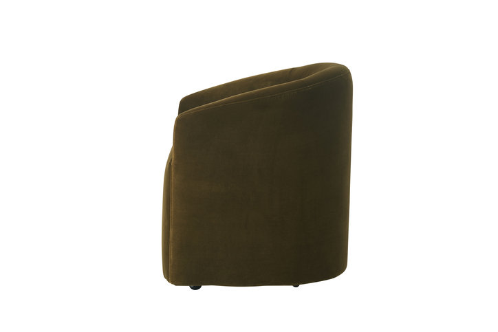 Alto Velvet Olive Dining Chair by Andrew Martin 