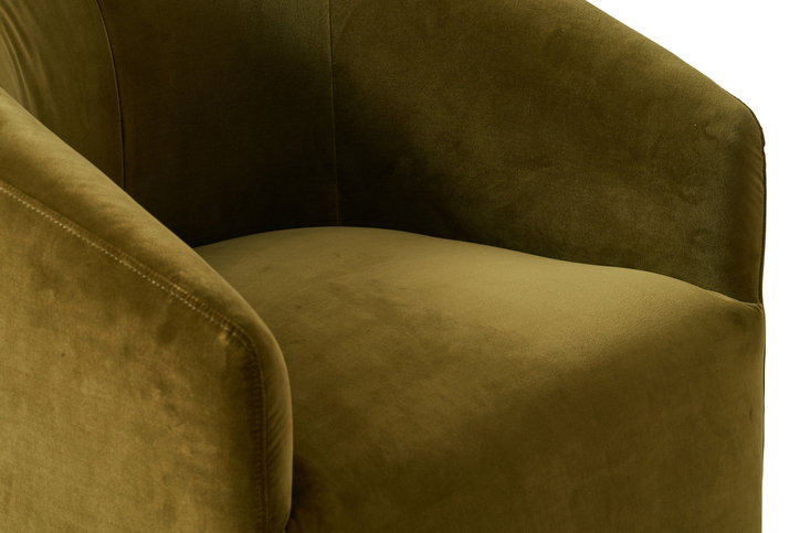 Alto Velvet Olive Dining Chair by Andrew Martin 