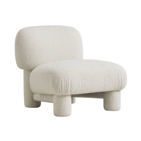 Bella Off-White Boucle Chair by Andrew Martin 
