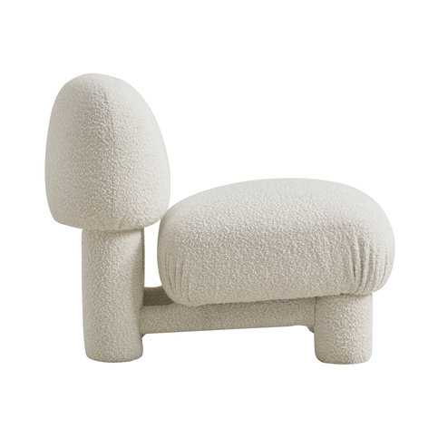Bella Off-White Boucle Chair by Andrew Martin 