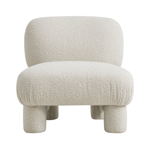 Bella Off-White Boucle Chair by Andrew Martin 