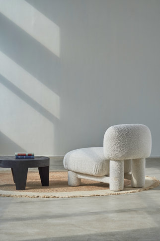 Bella Off-White Boucle Chair by Andrew Martin 