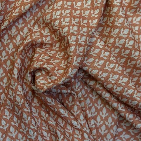 Bud Orange Fabric by Andrew Martin 