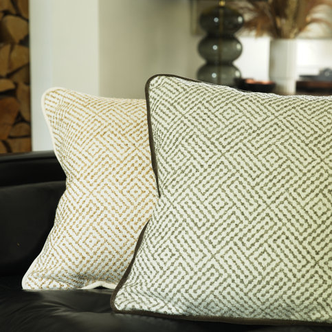 Driftwood Hessian Cushion by Andrew Martin 
