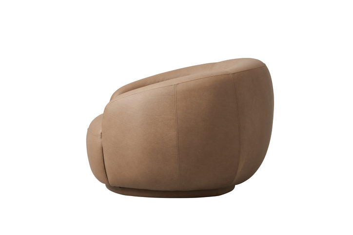 Haynes Leather Swivel Chair by Andrew Martin 