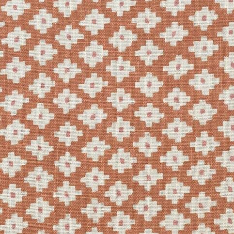 Maze Orange Fabric by Andrew Martin 