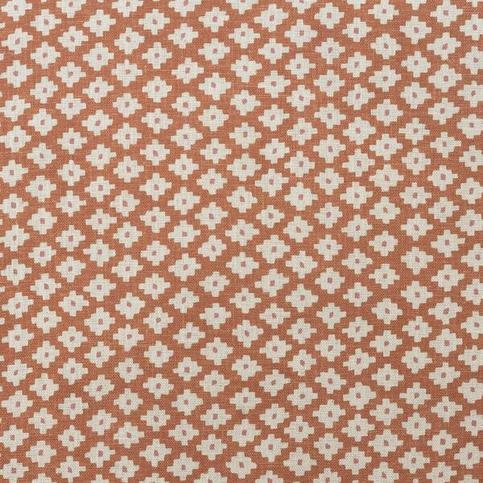 Maze Orange Fabric by Andrew Martin 