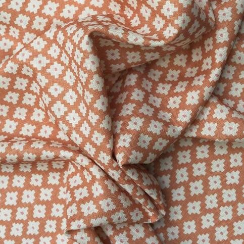 Maze Orange Fabric by Andrew Martin 