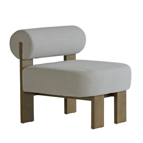 Pello Grey Linen Occasional Chair by Andrew Martin 