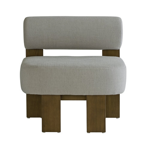 Pello Grey Linen Occasional Chair by Andrew Martin 