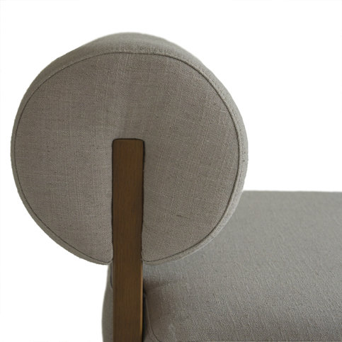 Pello Grey Linen Occasional Chair by Andrew Martin 