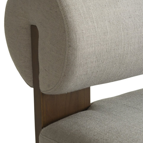 Pello Grey Linen Occasional Chair by Andrew Martin 