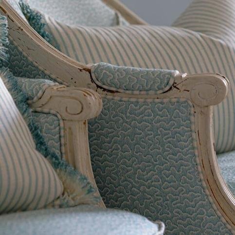 Pollen Turqoise Fabric by Andrew Martin 