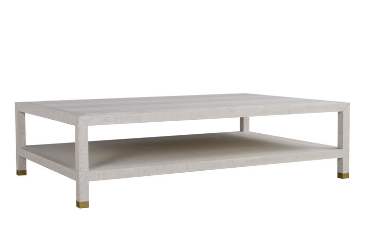 Raffles White Coffee Table by Andrew Martin 