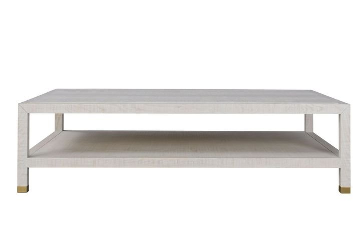 Raffles White Coffee Table by Andrew Martin 