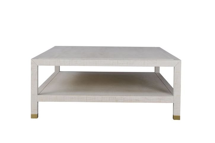 Raffles White Coffee Table by Andrew Martin 