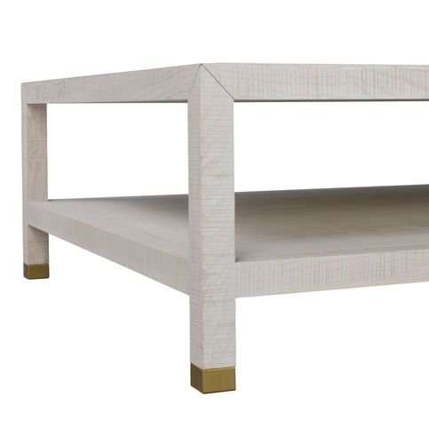 Raffles White Coffee Table by Andrew Martin 