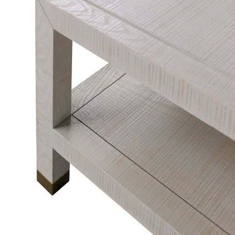 Raffles White Coffee Table by Andrew Martin 