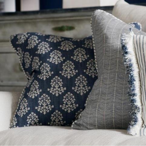 Sprig Denim Fabric by Andrew Martin 