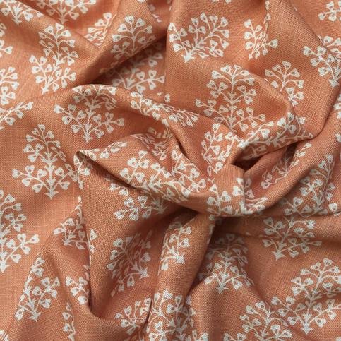 Sprig Orange Fabric by Andrew Martin 