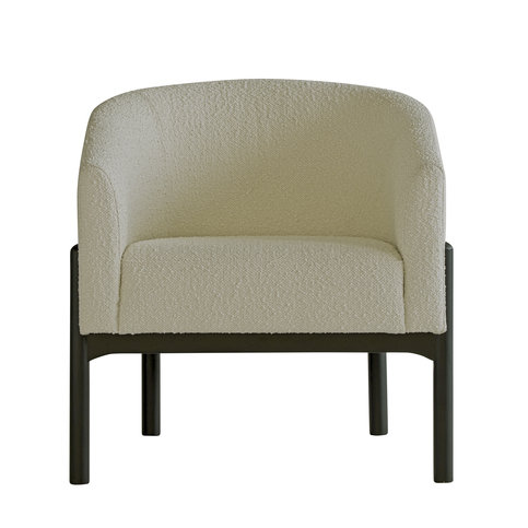 Winnie White Boucle Armchair by Andrew Martin 