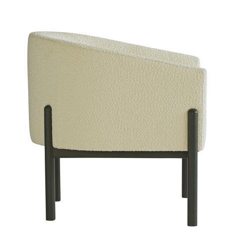Winnie White Boucle Armchair by Andrew Martin 