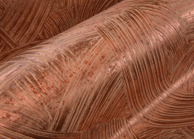 Impasto Copper Wallpaper by Arte