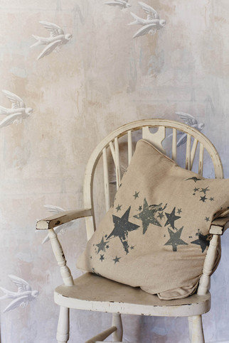 All Star Gunmetal Blue Cushion by Barneby Gates 