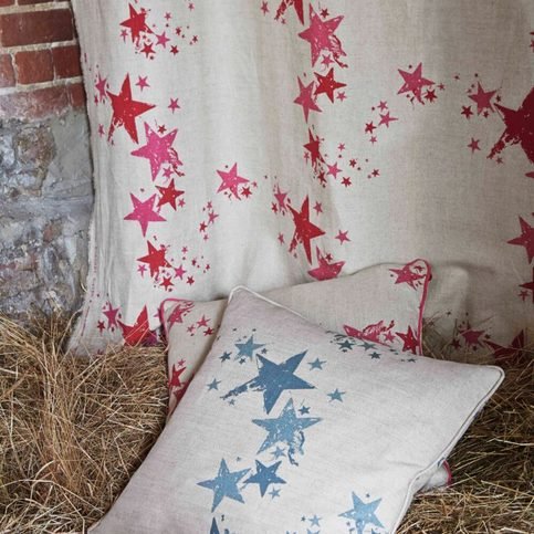 All Star Gunmetal Blue Cushion by Barneby Gates 
