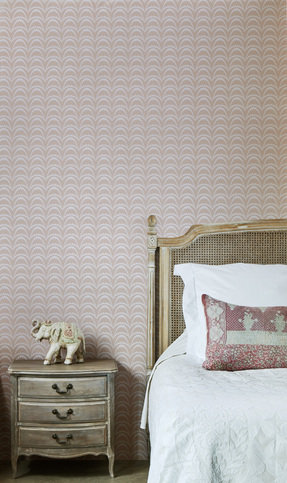 Arcade Pastel Pink Wallpaper by Barneby Gates