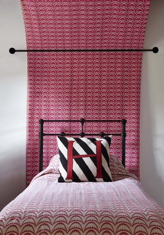Arcade Raspberry Fabric by Barneby Gates