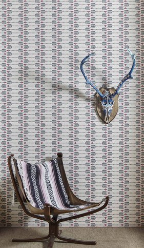 Arrows Charcoal Pink Wallpaper by Barneby Gates
