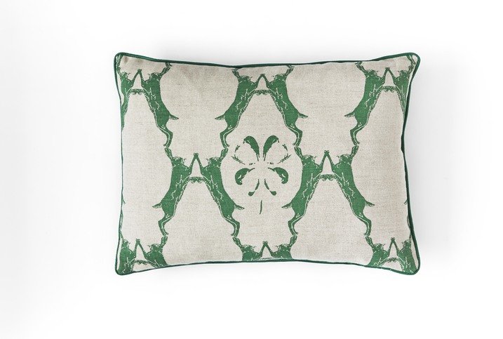 Boxing Hares Billiard Green Cushion by Barneby Gates 