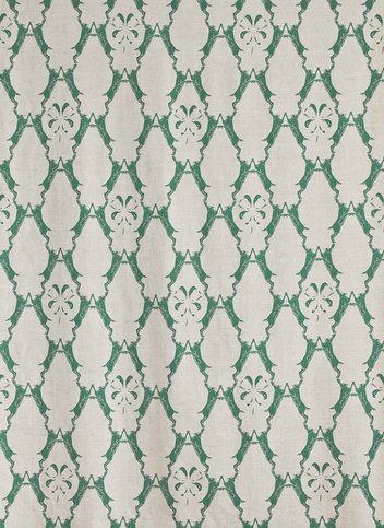 Boxing Hares Green Fabric by Barneby Gates 