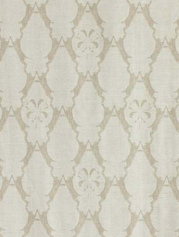Boxing Hares Stone Fabric by Barneby Gates 
