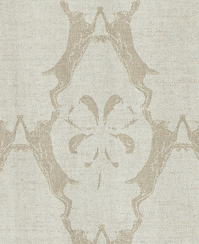 Boxing Hares Stone Fabric by Barneby Gates 