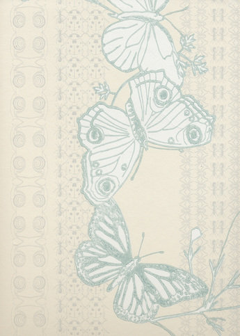 Bugs & Butterflies Ice Blue Wallpaper by Barneby Gates
