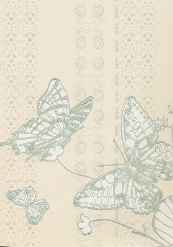 Bugs & Butterflies Ice Blue Wallpaper by Barneby Gates