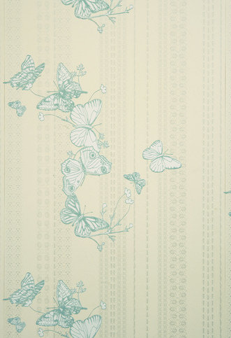Bugs & Butterflies Ice Blue Wallpaper by Barneby Gates