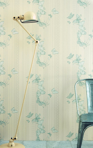 Bugs & Butterflies Ice Blue Wallpaper by Barneby Gates