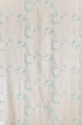 Butterflies Ice Blue Fabric by Barneby Gates