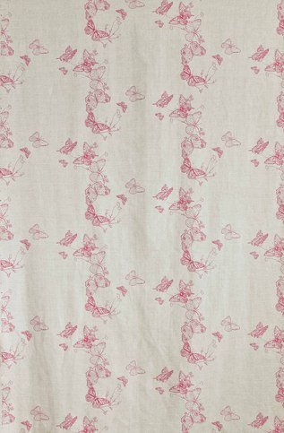 Butterflies Raspberry Fabric by Barneby Gates