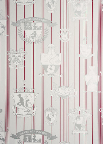 Carpe Noctem Hot Pink / Silver Wallpaper by Barneby Gates