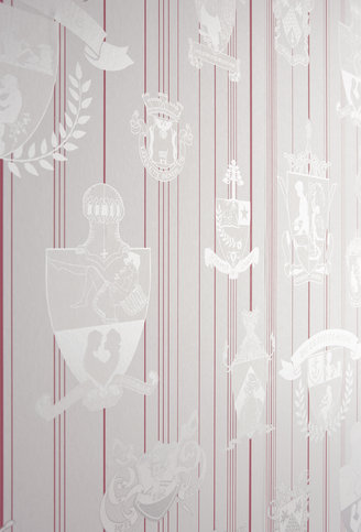 Carpe Noctem Hot Pink / Silver Wallpaper by Barneby Gates