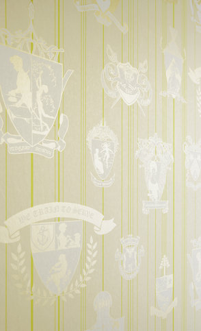 Carpe Noctem Lime / Gold Wallpaper by Barneby Gates